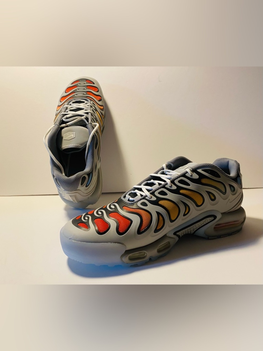 Nike Air Max Plus Drift Light Grey Red Yellow FD4290-002 Men's Size 13 Shoes